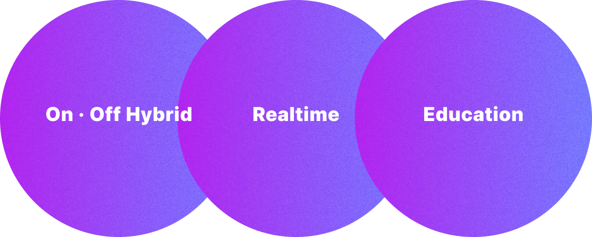On · Off Hybrid, Realtime, Education